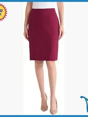 Stretch Pencil Skirt Work Wear Professional Office Business Casual